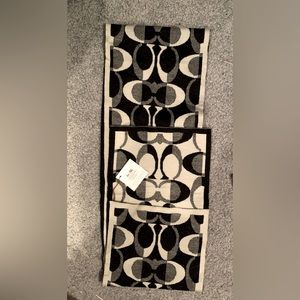 Black and White Coach Scarf NWT